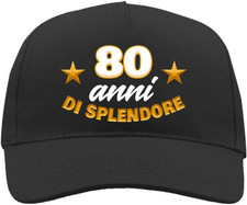 Cappellino 80 Anni per Uomo
