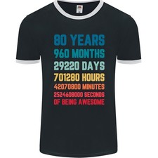 T-Shirt Ringer Per Uomo 80