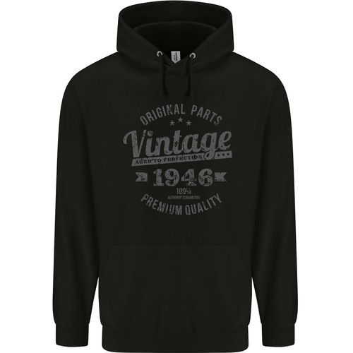 Felpa nera vintage - felpa, anni