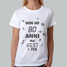T-SHIRT Donna 80 anni festa di